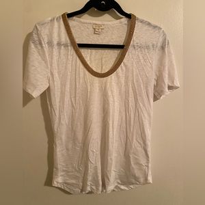 JCREW T-shirt with Gold detailing